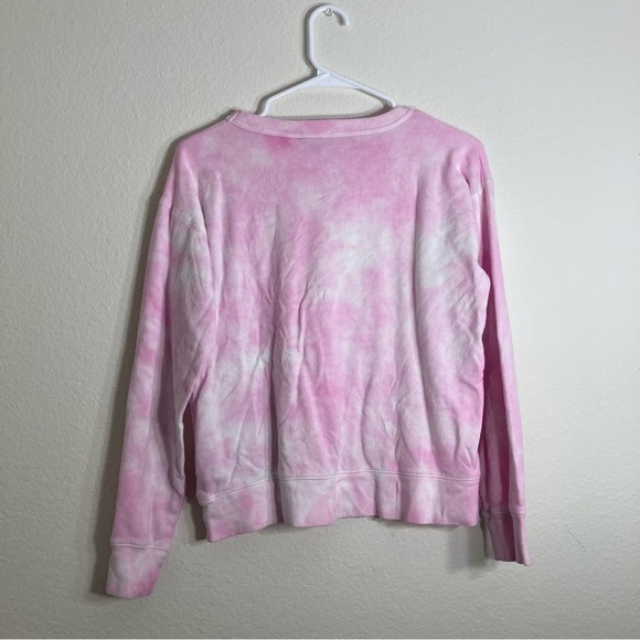 J. Crew Tie Dye Crop Top Crew Neck - Pink - XS - Picture 2 of 6